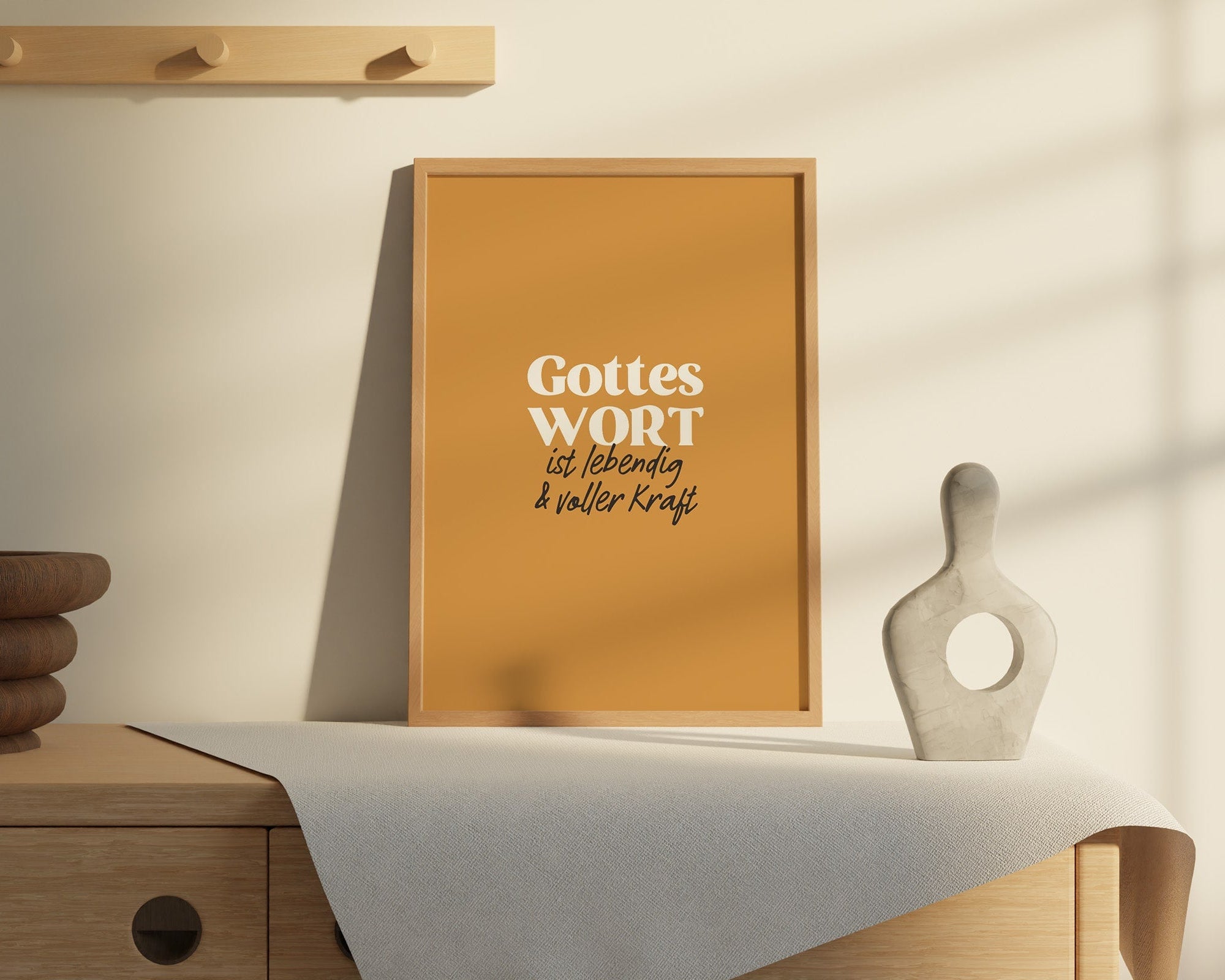 Gottes Wort ist lebendig & voller Kraft - Orange | Poster