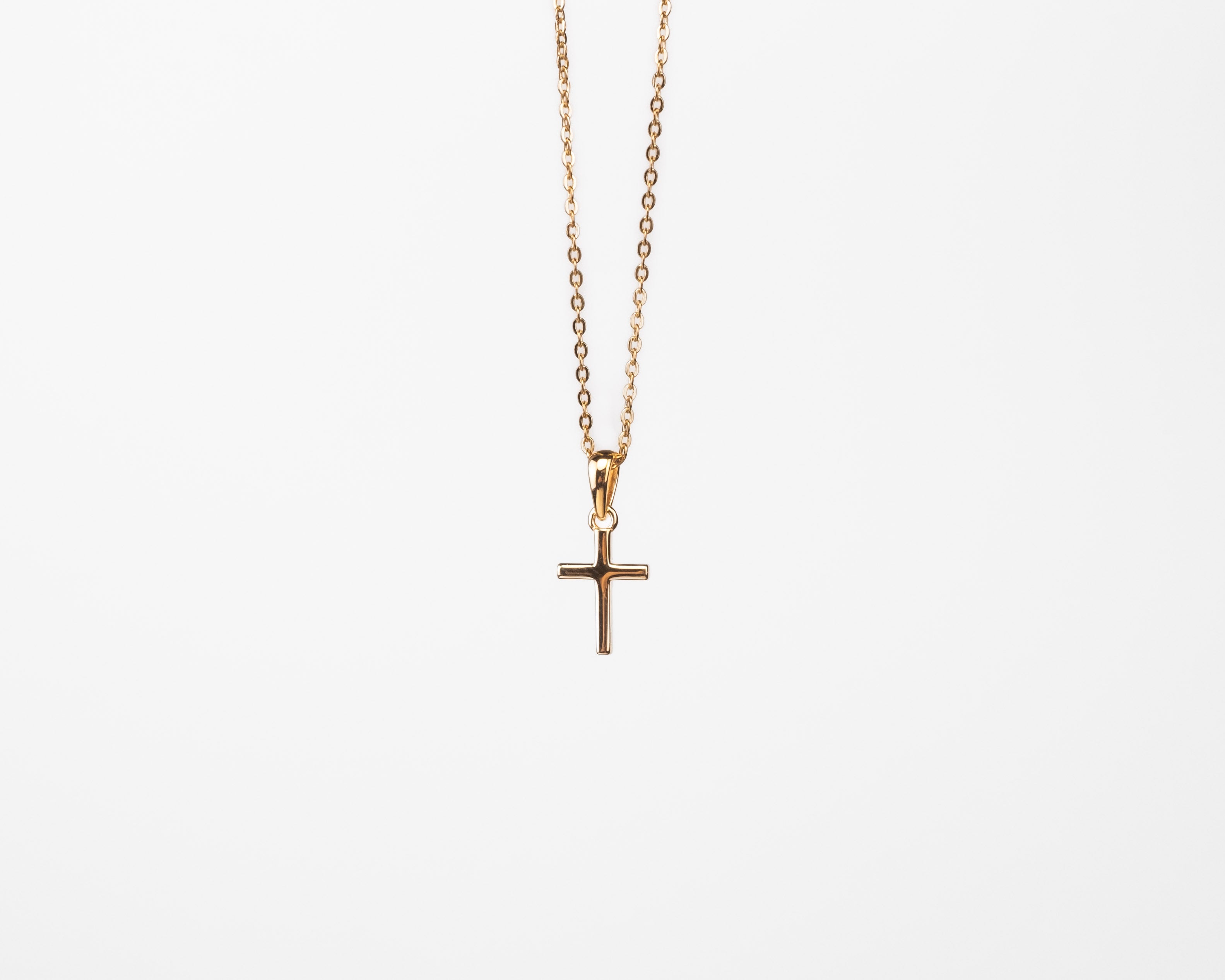 Kreuz Halskette | Gold Vermeil
